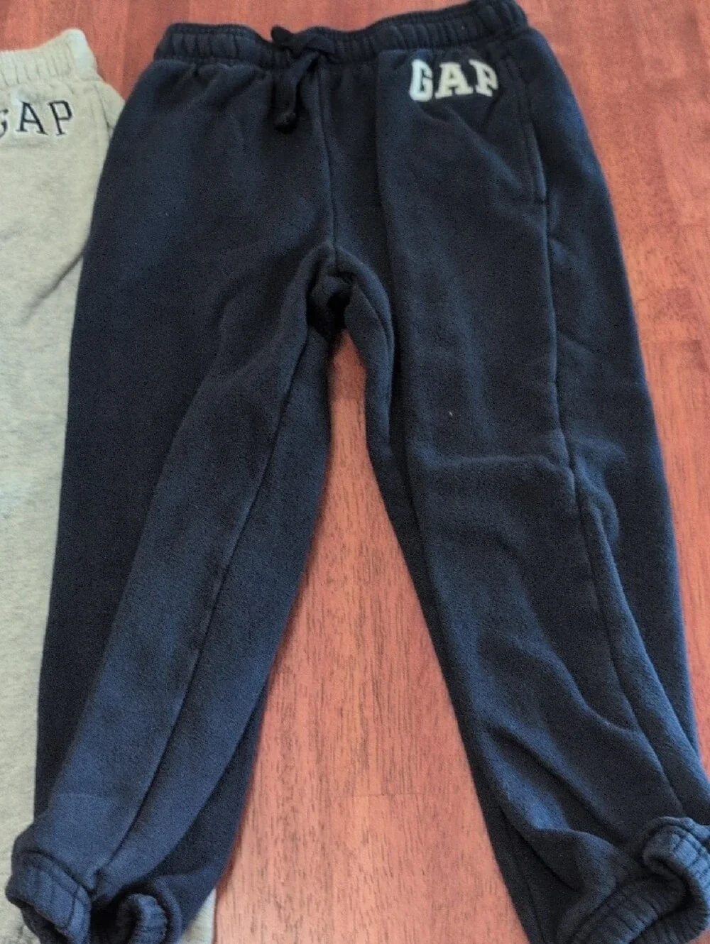 GAP Kids Sweatpants Set — Gray & Navy Fleece Joggers